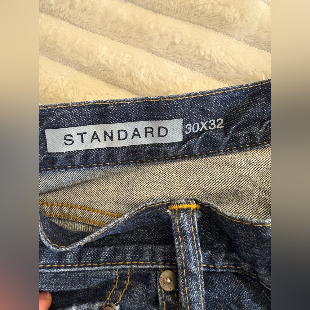 GAP Men's Relaxed Fit Dark Blue Jeans ,Y2K 100% cotton ,30x32 - Picture 4 of 10